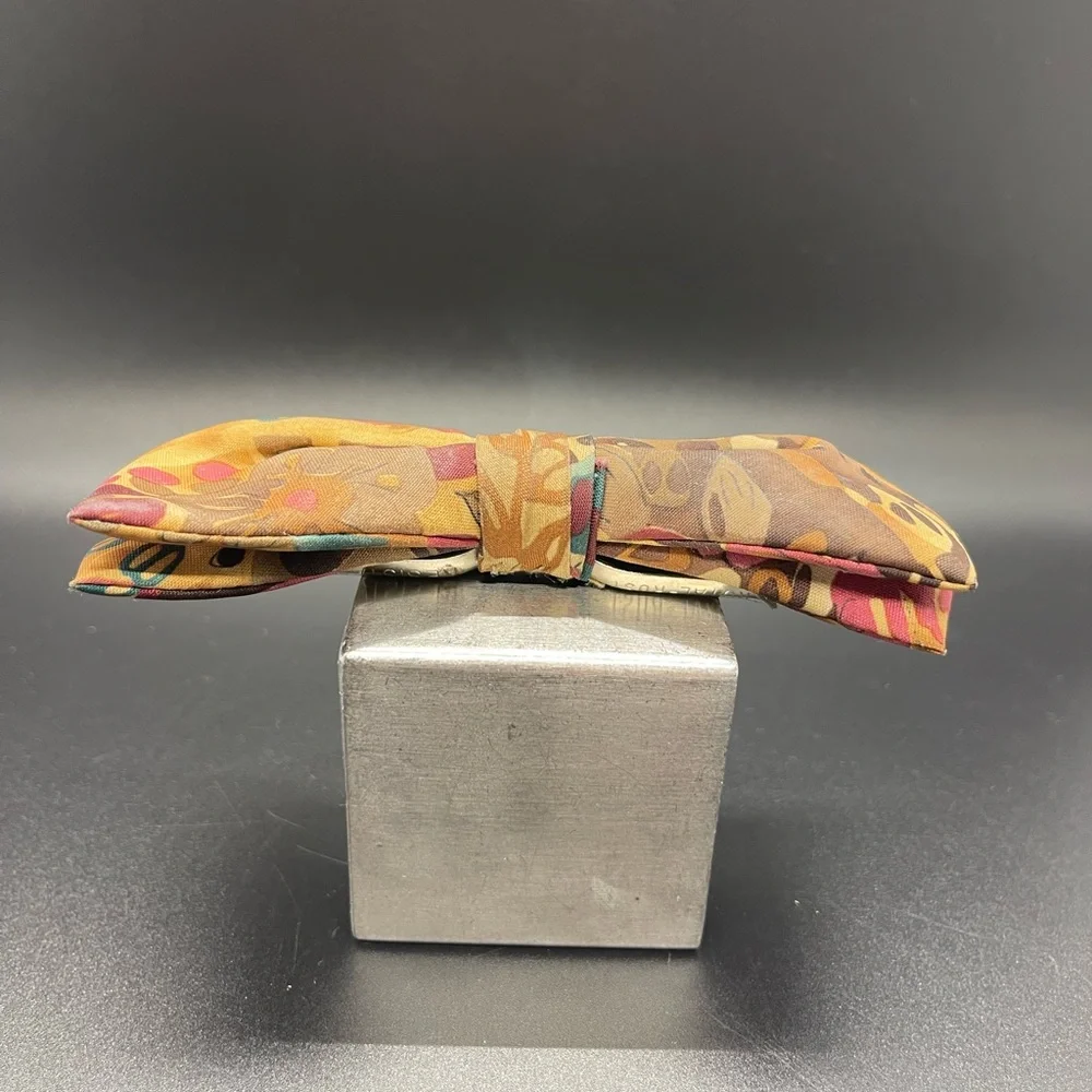 Vintage multi- colored earth tone Bow Tie